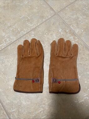 🖤5/$25 genuine leather gloves cowhide leather wells Lamont size large
